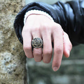Silver Solomon Prophet Seal Men's Ring